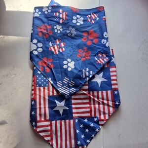 2 Patriotic Pet Bandanas